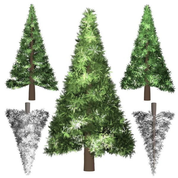 Grüne Waldbaum Hintergrund. — Stockfoto