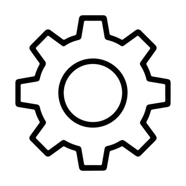 Minimalist, siyah beyaz çizgili bir vites. Merkezde dairesel bir açıklık ve çevresini eşit aralıklarla kaplayan dişler var..