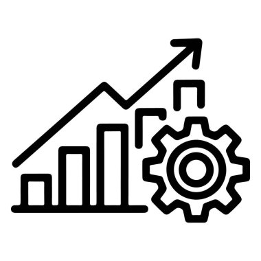 İş büyümesini, verimliliği ve ilerlemeyi temsil eden bir simge..