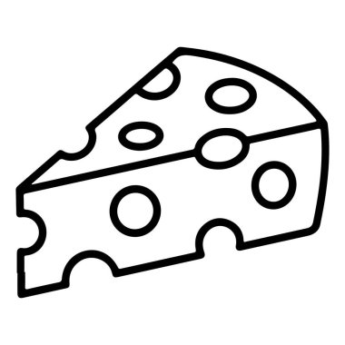 Üç köşeli İsviçre peyniri delikleri olan minimalist siyah beyaz bir çizim..