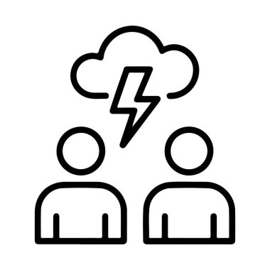 Anlaşmazlığı temsil eden bir simge ya da iki birey arasındaki zor bir durum.