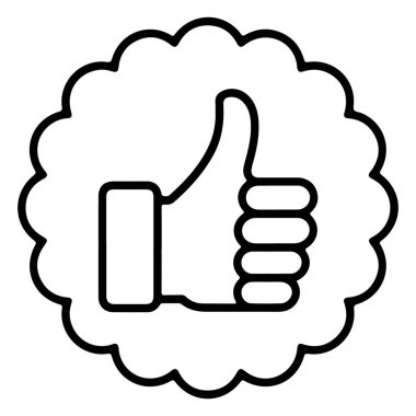 Dekoratif bir çember içindeki siyah beyaz çizgili bir sanat simgesi..