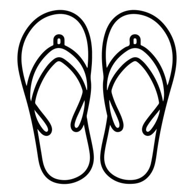 Yukarıdan bakıldığında iki parmak arası terliğin minimalist siyah beyaz çizgisi..