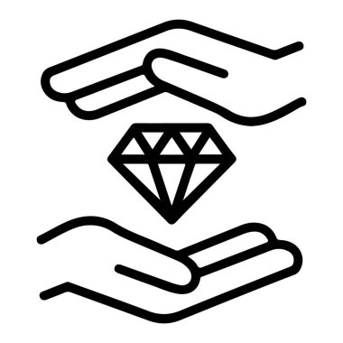 İki açık el, nazikçe bir elması beşikte sallıyor. Bakım ve güvenliği temsil ediyor..