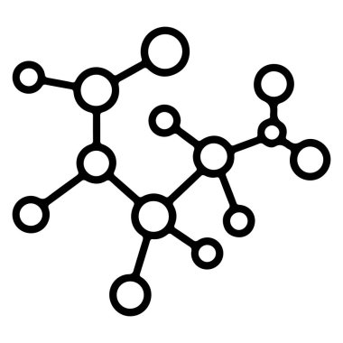 Kimyasal ya da biyolojik bir moleküler ağın stilize edilmiş, elle çizilmiş bir temsili.
