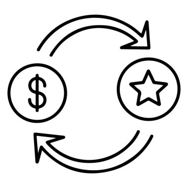 Basit bir çizim para ve ödül ya da başarı arasındaki sürekli değişimi gösteriyor..