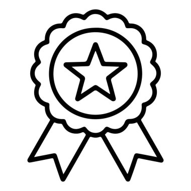 Başarı ve tanınmayı temsil eden bir yıldız ödüllü kurdelenin siyah beyaz çizgisi..