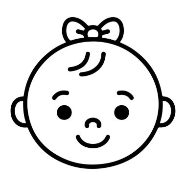 Güzel, siyah beyaz bir çizgi. Yayı olan mutlu bir kızın çizimi..