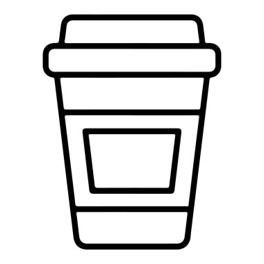 Standart bir kahve fincanının markalaştırmaya ya da kişiselleştirmeye hazır minimalist çizgisi..