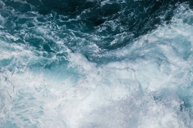 Deniz arka plan, dalgalar ve köpük