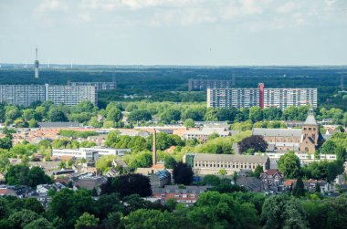 Tilburg Hollanda şehir görünümü panorama Hollanda merkez hayatı turist ihrandı 