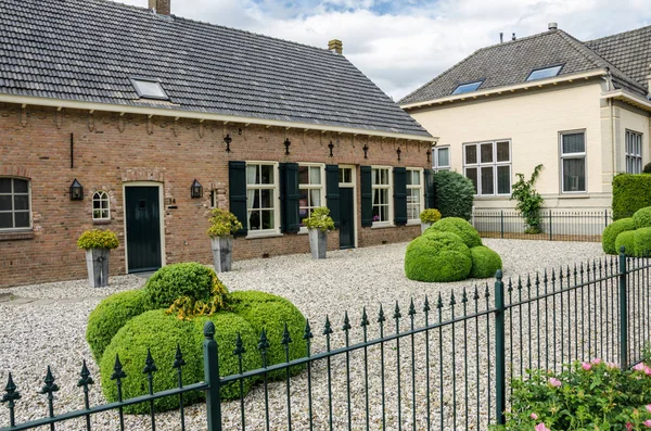 Lage Mierde Netherlands June 2019 Houses Brick Buildings Monument Lage — Stock Photo, Image