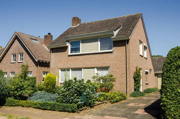 Lage Mierde Netherlands June 2019 Houses Brick Buildings Monument Lage — Stock Photo, Image