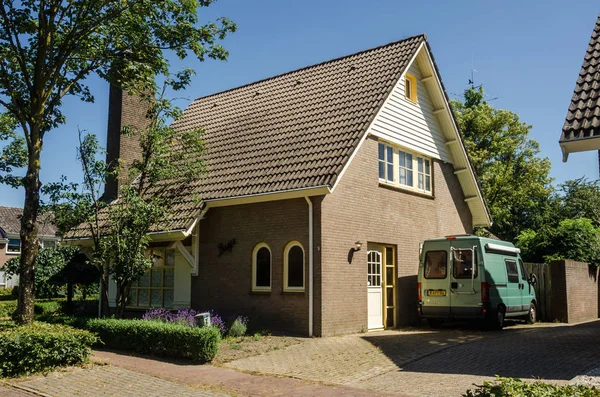 Lage Mierde Netherlands June 2019 Houses Brick Buildings Monument Lage — Stock Photo, Image