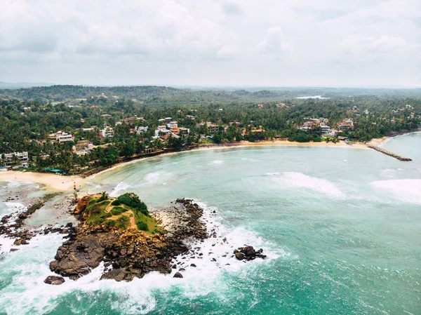 Palm Beach luchtfoto, Mirisa Sri Lanka. — Stockfoto