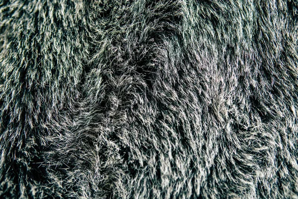 Pelo artificiale scuro per texture o sfondo — Foto Stock