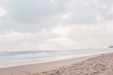 günbatımı zamanı Beach'te mahe Adası Seyşel Adaları '