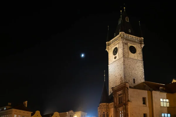 Reloj astronómico Torre Praga Plaza de la Ciudad Vieja República Checa — Foto de Stock