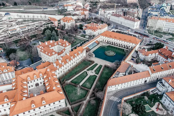 Pohled Prahu Detail Prahy Starém Městě Česká Republika Letecký Snímek — Stock fotografie