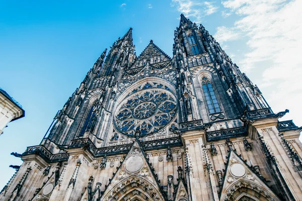 Catedral Castelo São Vito Vista Praga Detalhe Praga Cidade Velha — Fotografia de Stock