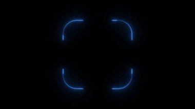 Bu, soyut, parlayan neon şekilleri çeşitli renklerde gösteren bir dizi hareket grafikleri. Animasyon karanlık bir arka planda kıvrımlı köşeleri ve sınırları gösteriyor, modern ve canlı bir görsel efekt yaratıyor arka plan ya da kaplamalar için mükemmel