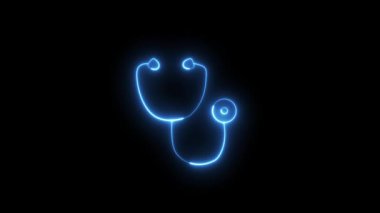 Bu hareketli grafikler videosu neon steteskop ikonlarından oluşan büyüleyici bir set içeriyor, her biri parlak ve soyut bir animasyonda parlıyor. Sağlık, tıbbi teknoloji ve dijital sağlık içeriği için mükemmel 4K döngüsü.