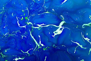 Akrilik boyalar karışımı soyut sıvı mermer doku sıvı sanatı. Derin renkli arka plan