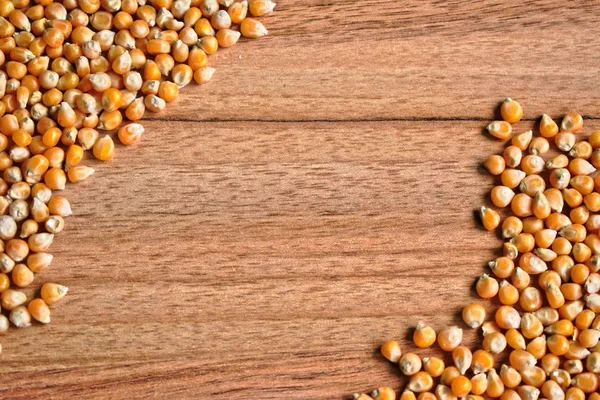 Palomitas Maíz Una Mesa Madera — Foto de Stock