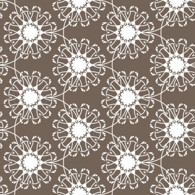 Kumaş, duvar kağıdı veya web için geometrik çizgi çiçek arka plan.