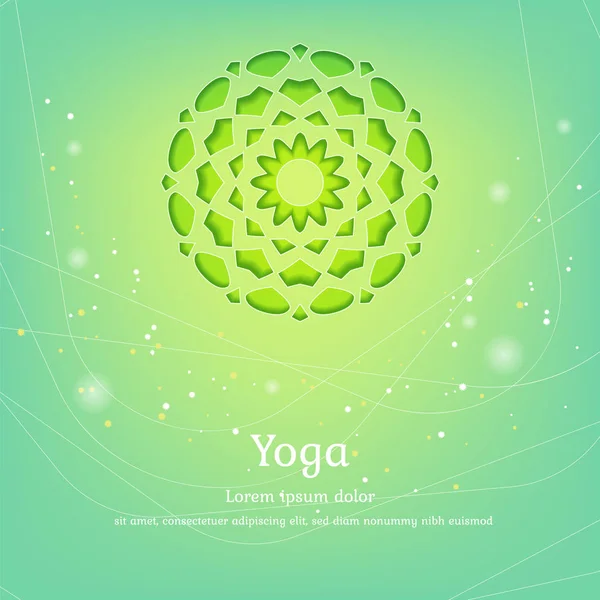 Vector background for yoga, meditation. Yoga studio template.