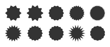 Dünyanın çeşitli pulları, satılık posta pulları için geometrik soyut şekiller boş form, kart, davetiye, duvar kağıdı, poster için yuvarlak ve kare seyahat ikonu tasarımı