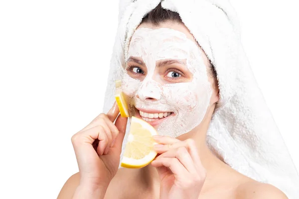 Pielęgnacja skóry twarzy krem maska — Zdjęcie stockowe