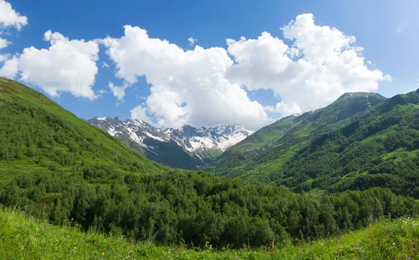 Valle de la montaña en Svaneti, Georgia —  Fotos de Stock