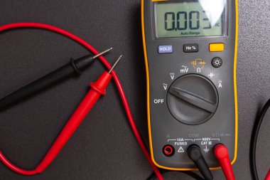 Multimetre. Tester sonda elektrik ölçü birimi.
