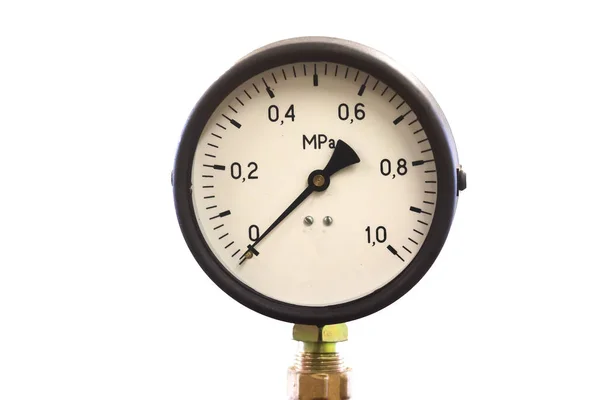 Manometer isolated on white background. Air gauge — Stock Photo, Image