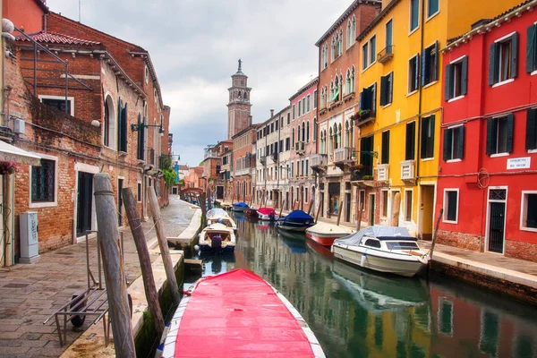 Venice canal cityscape, Italy. Scenic italian exterior in Venezi