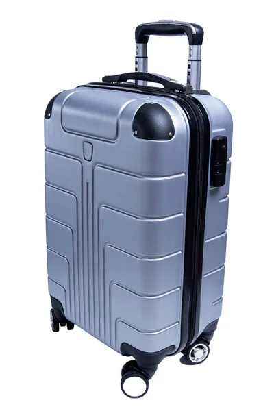 Seyahat valizi beyaz arkaplanda izole edildi — Stok fotoğraf