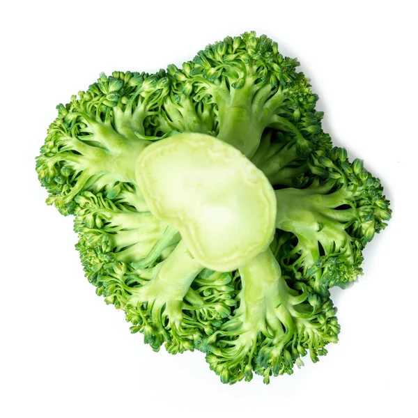 Raw green broccoli isolated on white background — Stock Photo, Image