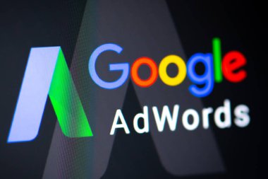 Google Adwords uygulaması tarayıcının web sayfasında. Google Adwor