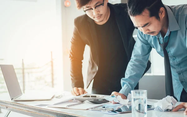 Businessmen Stressed His Work Office — Stock Photo, Image