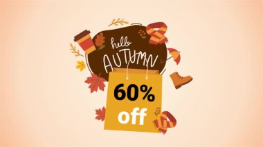 sonbahar Satılık vektör arka plan ile yaprakları