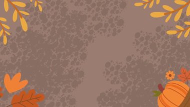 Yapraklı sonbahar arkaplanı, sonbahar mevsimi, vektör