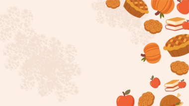 vektör arkaplanı Sonbahar hasadı.