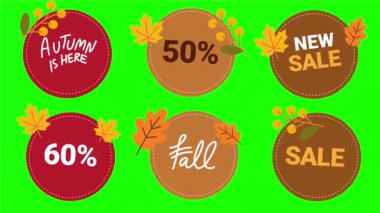 Sonbahar sonbahar posteri ve sonbahar yaprakları. Sonbahar indirimi. İndirim ve sonbahar indirimli etiket tasarımı. Reklam için pankart tasarımı. poster şablonu.