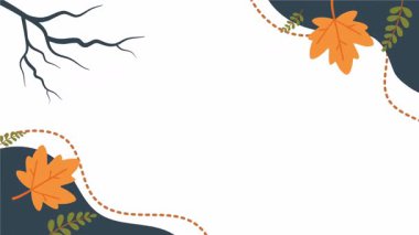 chuseok sonbahar arkaplan tasarımı animasyonu