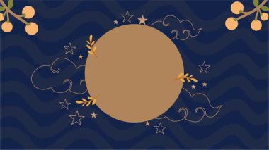 Chuseok törensel arkaplan canlandırma vektör biçimi