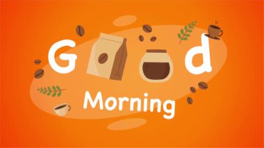 Kahve günü kutlamaları için düz tasarım vektör çizimi kahve fincanı, fasulye, latte sanatı ve posterler, sosyal medya ve dijital kampanyalar için mükemmel sıcak ve samimi bir atmosfer.