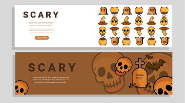 Cadılar bayramı sonbahar element vektör tasarımı