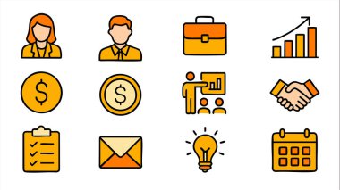 vektör simgeleri iş kümesi