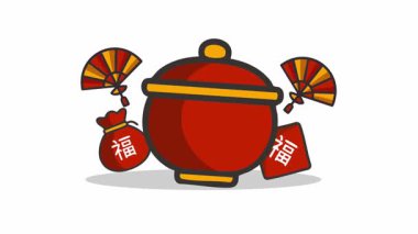 Çin feneri vektör ikonu. Çin 'in yeni yılı beyaz arka planda izole edilmiş. Çin feneri..